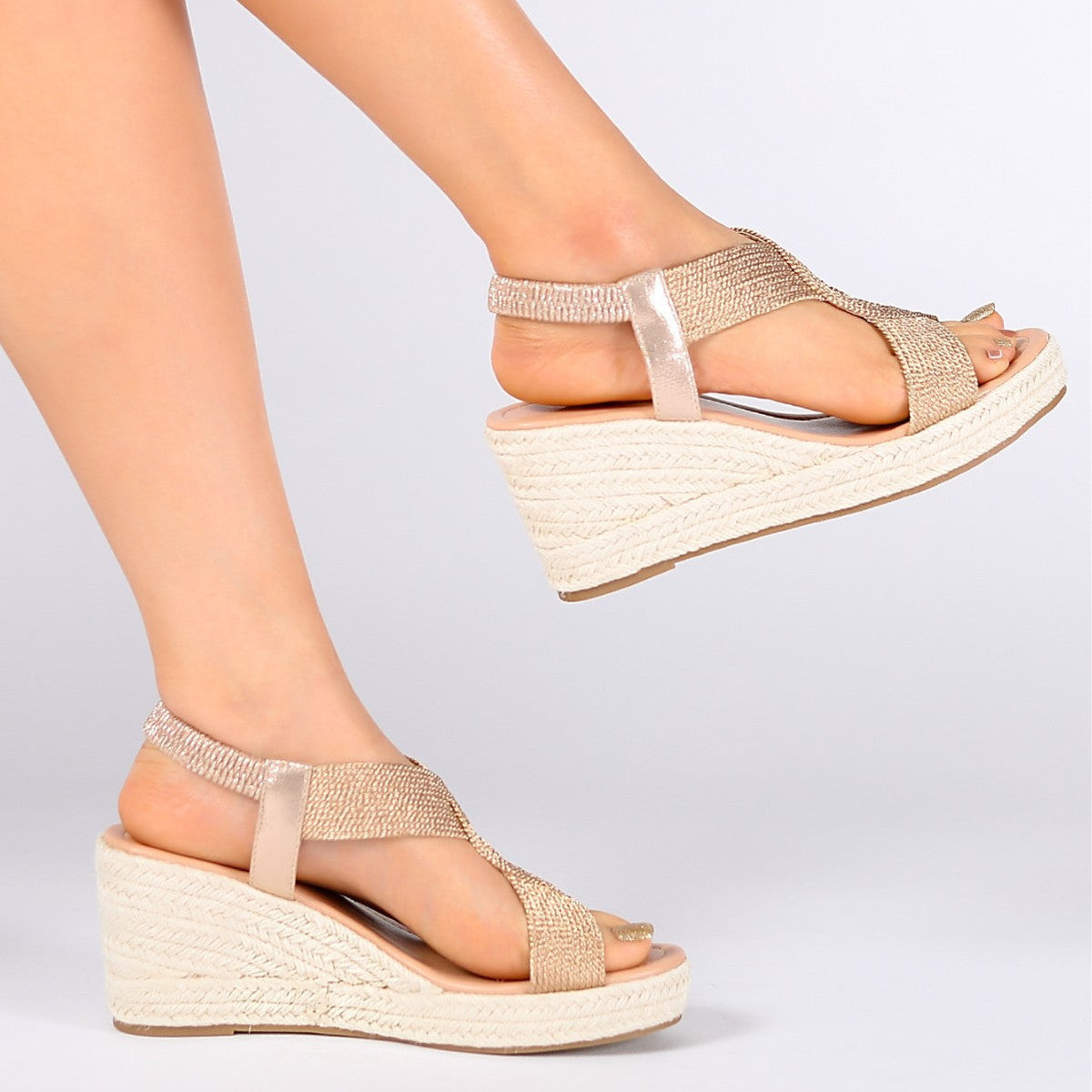 Patricia | Braided Wedge Sandals