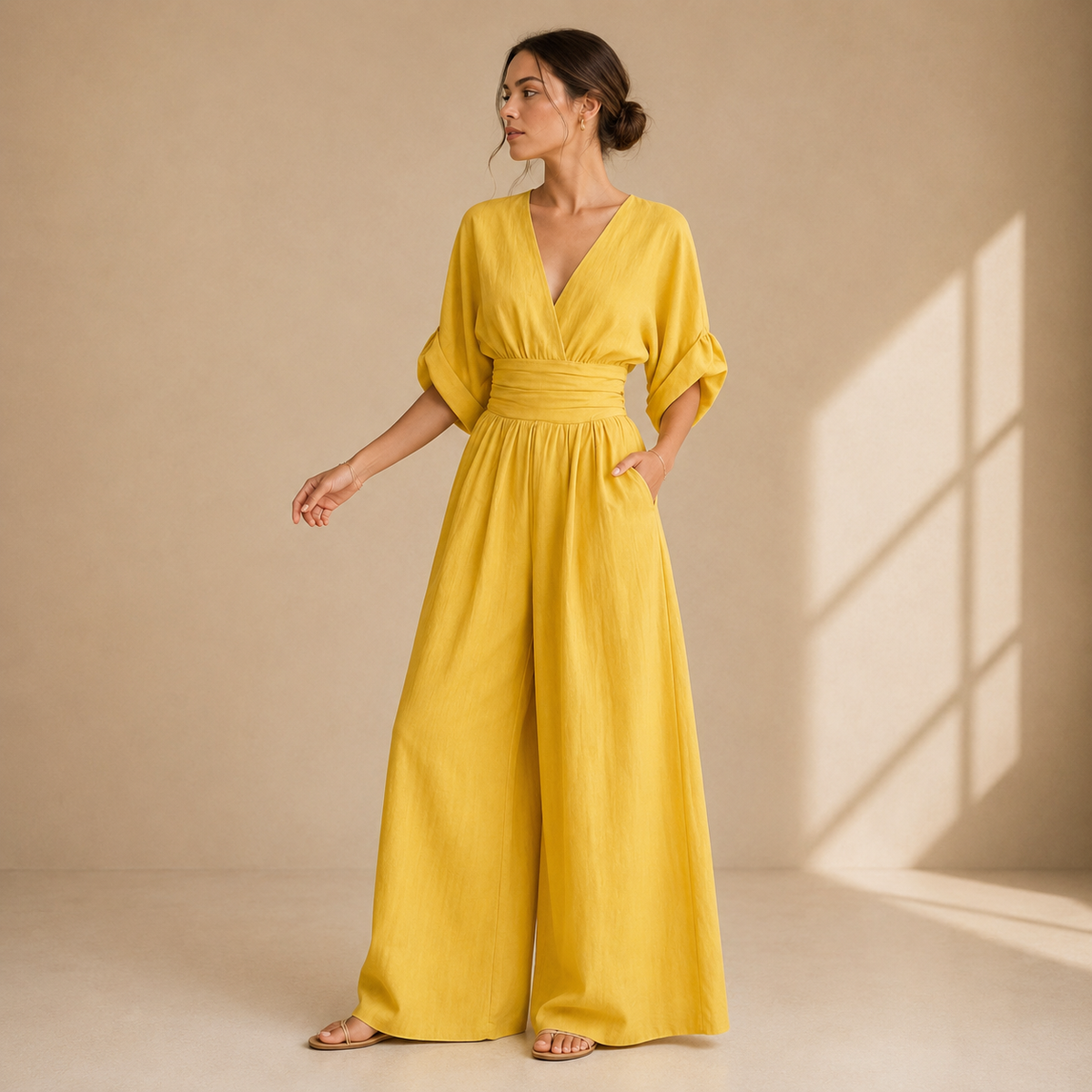 Isabelle | Elegant Wide-Leg Jumpsuit