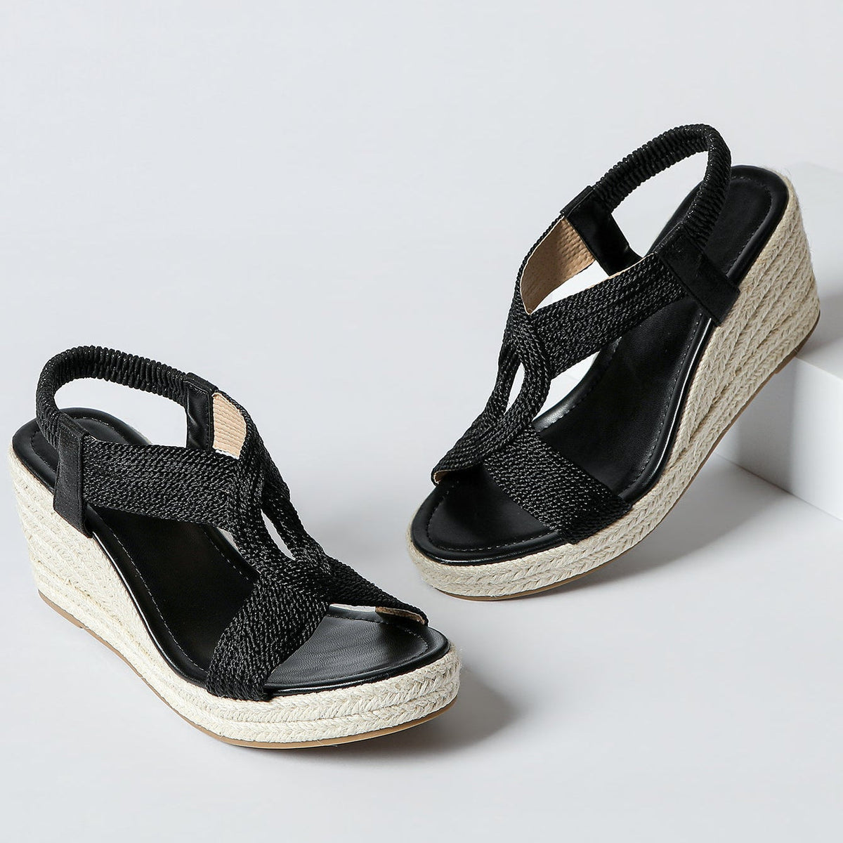 Patricia | Braided Wedge Sandals