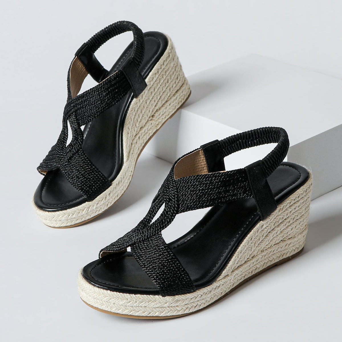 Patricia | Braided Wedge Sandals