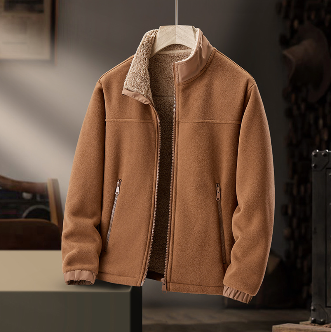 Grayson | Plush-Collar Zip Jacket