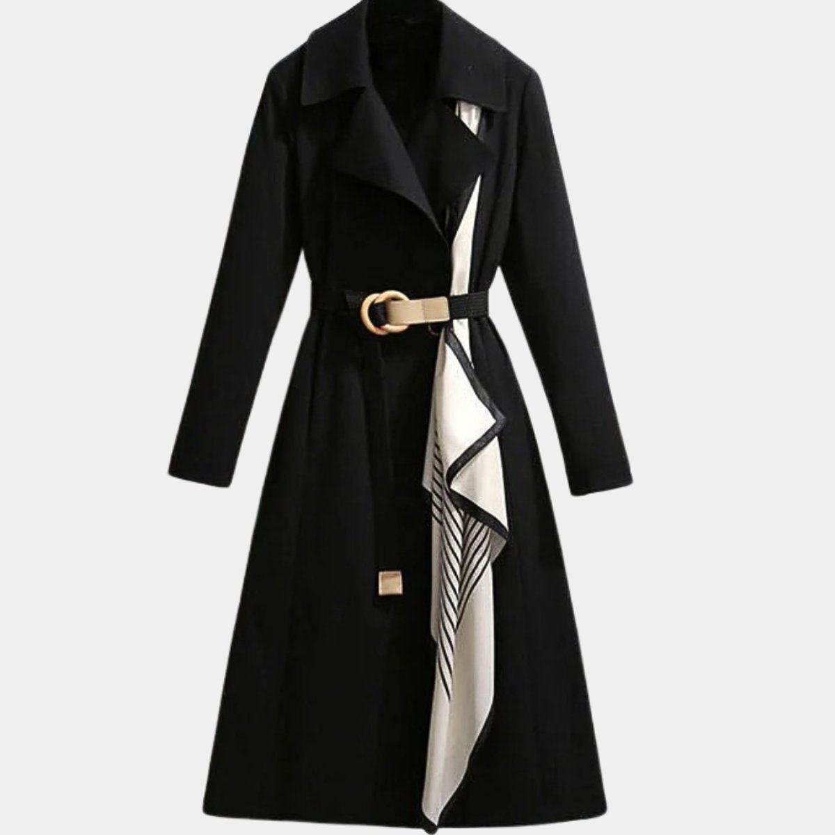 Clarice | Belted Classic Midi Trench Coat